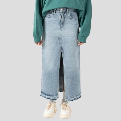 Spódnica jeansowa KAOTIKO LONG DENIM SKIRT